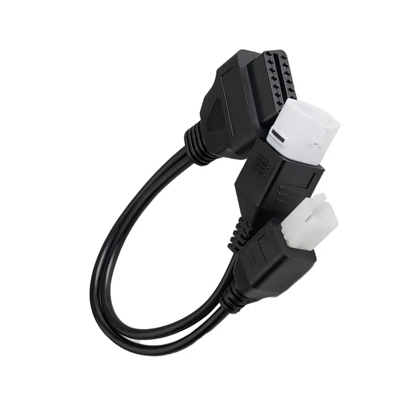 A04E-Motorcycle OBD Adapter For 4Pin + 6Pin For GSX R125/S125/S750/R1000/S1000 DL 650F/1000F SV650 OBD2
