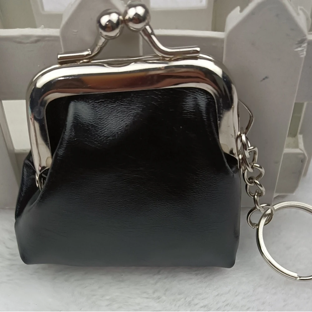 Y2k Wallet Laser Style Coin Purse Vintage Bag Hanging Keychain Pendant Earphone Bag Storage Bags Decorative Accessories
