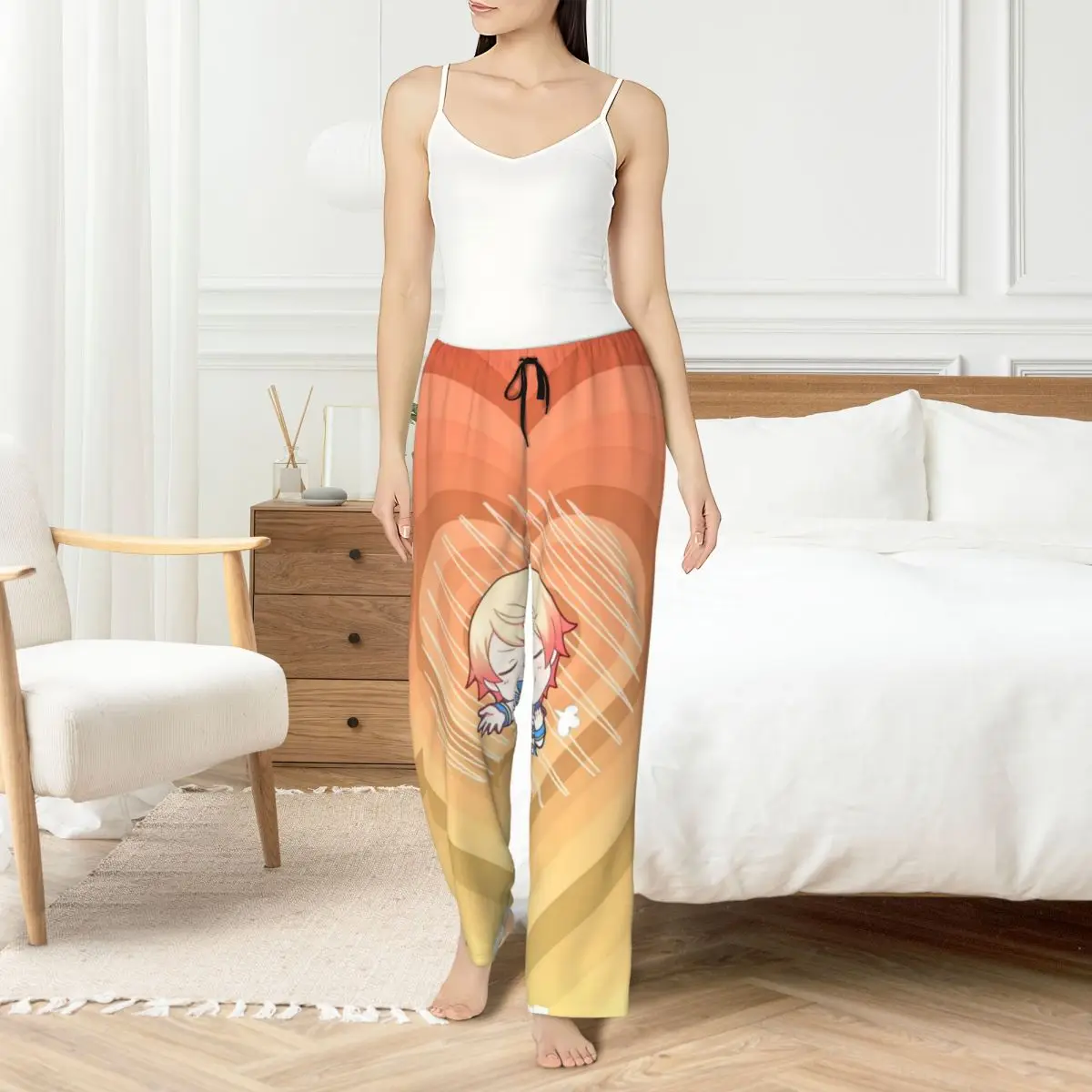 

Custom Tsukasa Anime Tenma Pajama Pants for Women Sleepwear Lounge Sleep Bottoms Stretch with Pockets