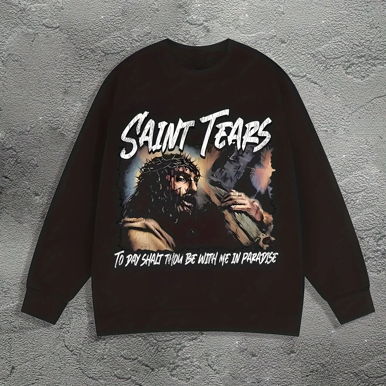 

Осенне-зимняя мужская и женская спортивная одежда с длинными рукавами и принтом Иисуса, повседневная свободная уличная одежда