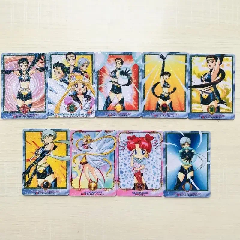 9Pcs/set Self Made Sailor Moon Meiou Setsuna Princess Serenity Kaiou Michiru Anime Game Character Classic Series Collection Card