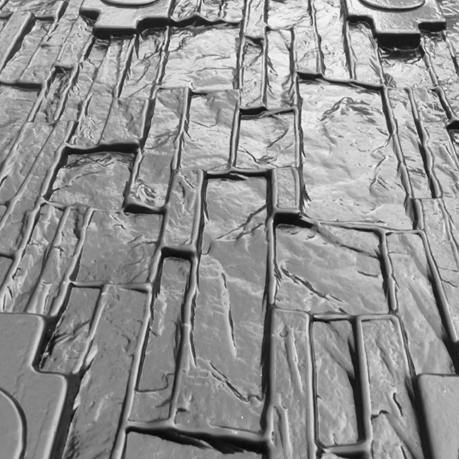 Masonry Tools Wall Concrete Molds Durable 3D ABS Plastic Stone Pattern Brick Maker for Cement Plaster Tiles for Outdoor Design