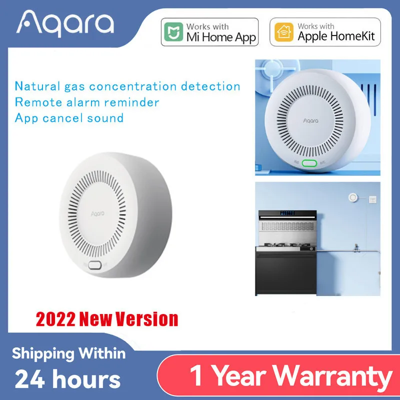 Original Aqara Smart Gas Alarm Detector Gas Sensor Kitchen Smart Zigbee Wireless Fire Sensor Work with Mijia App Homekits Sensor