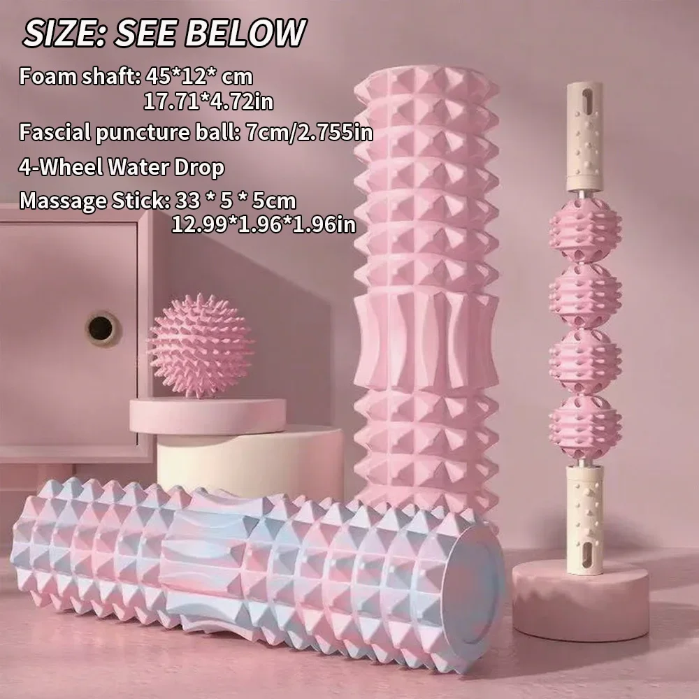 【Set de masaje de 3 piezas】Pel - Foam Roller reseña y precio