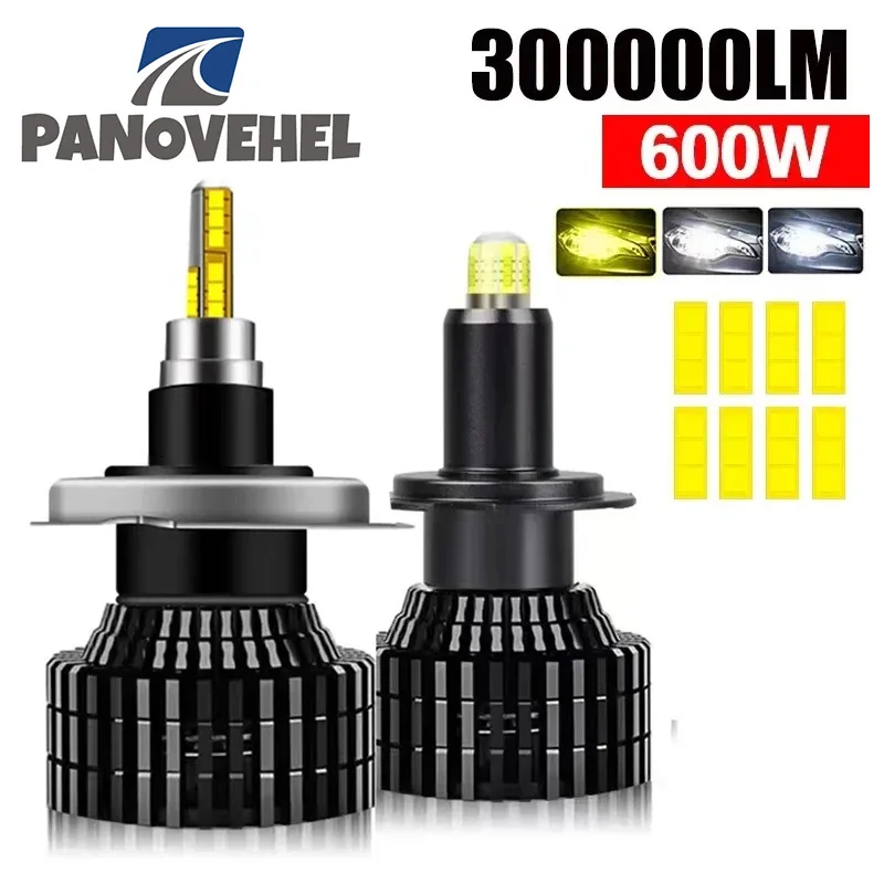 

PANOVEHEL H7 LED H4 Car Headlight Bulb 8 Sides 360 520000LM 800W H1 H11 H8 9005 HB4 9006 9012 Hir2 CSP Led Auto Lamp 6000K 12V