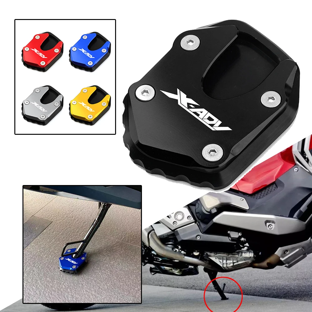 2026 New For Honda XADV X-ADV 750 XADV750 X-ADV750 2021 - 2026 CNC Motorcycle Kickstand Side Stand Extension Pad Enlarger Plate