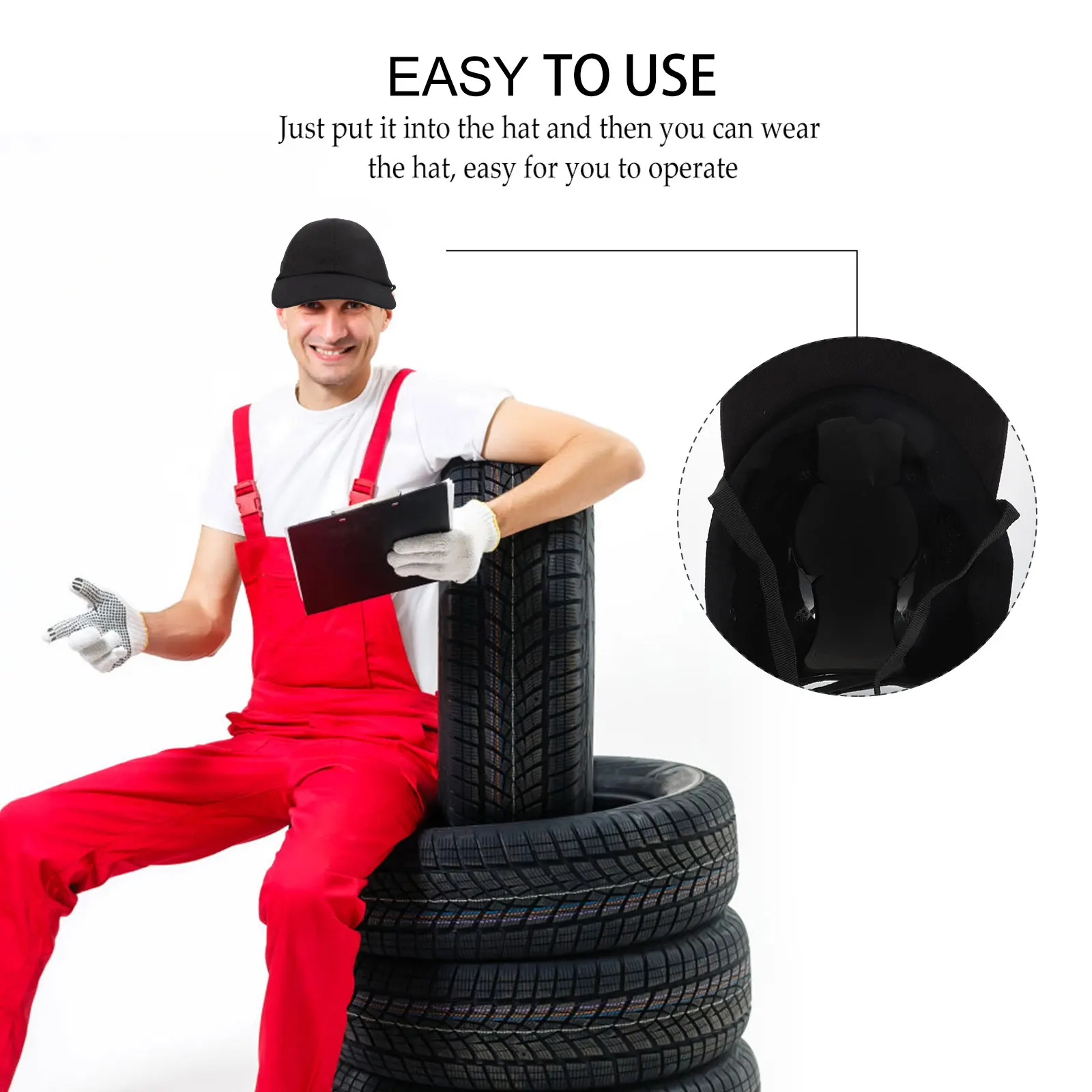 

Hat Hard Hat Baseball Cap Adjustable Pure Cotton Protection for Construction Cycling Skateboarding