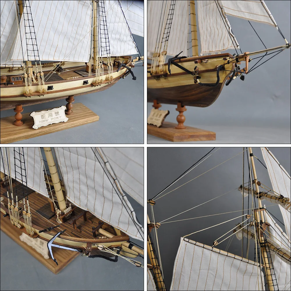 Newport DIY Ship Model 1/70 1/32 Sailboat Wooden Model Model Toy Boy Gift Collection