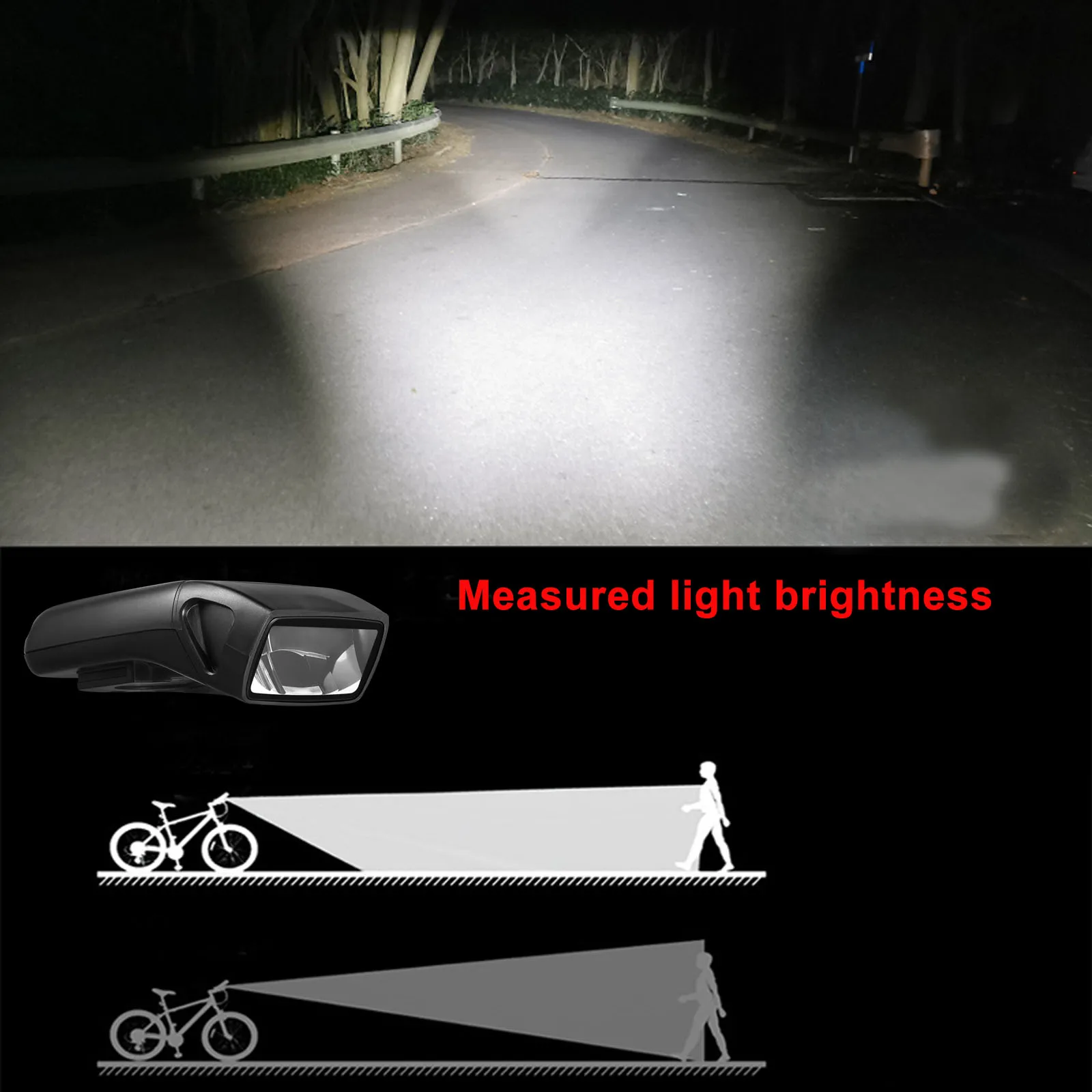 3in1 bicycle wireless computer front light speaker combination, LED light, waterproof, USB charging bike lamp, bicycle accessori