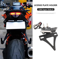 Motorcycle Accessories For 1290 Super Duke R Folding License Plate Holder 2020-2025 Fender Eliminator Tail Frame LED Plate Light