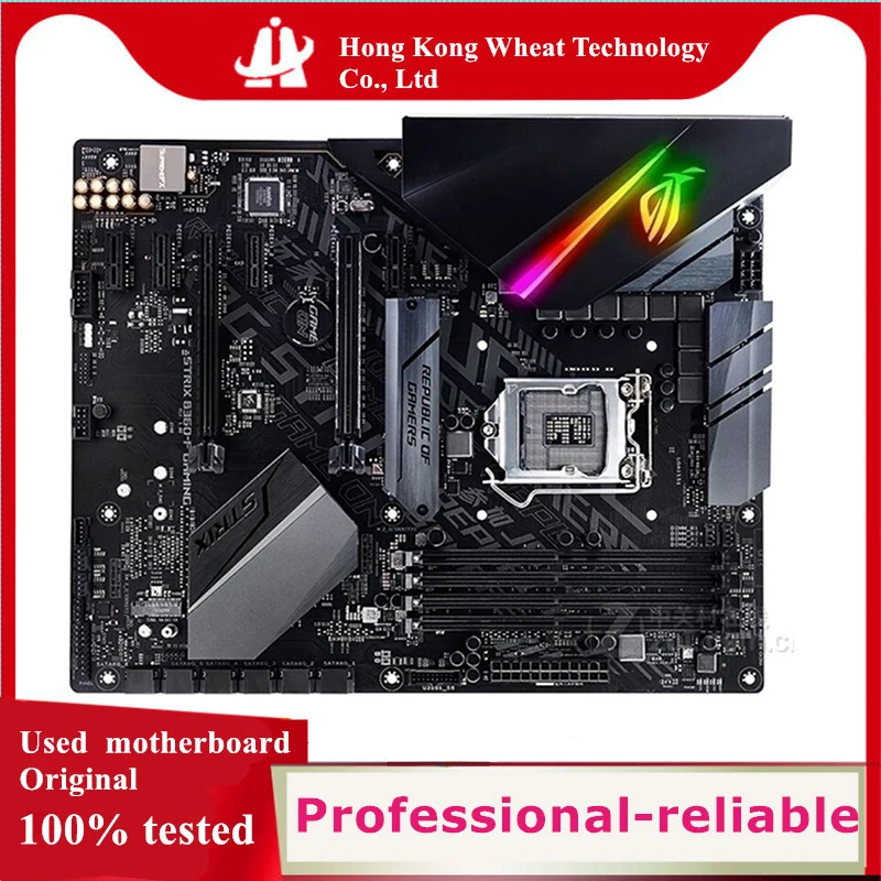 For Intel B360 ROG STRIX B360-F GAMING B360F motherboard Used original 1151 LGA1151 DDR4 32GB M.2 SATA3 Desktop Mainboard