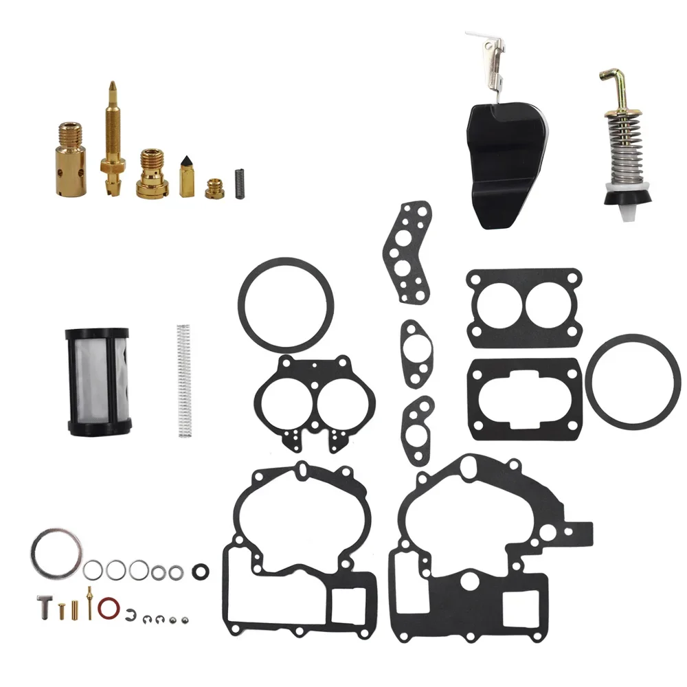 3302-804844002 Vergaser-Reparatursatz für Mercruiser Marine 2-Barrel 1996 1997 1998 1999 2000 2001 2002 2003 2004 Hohe Qualität – Detail 1