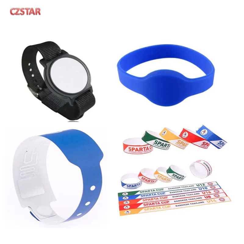 

free sample Waterproof RFID Wristband tag long range passive epc wrist Bracelet uhf tag for sports race Access Control