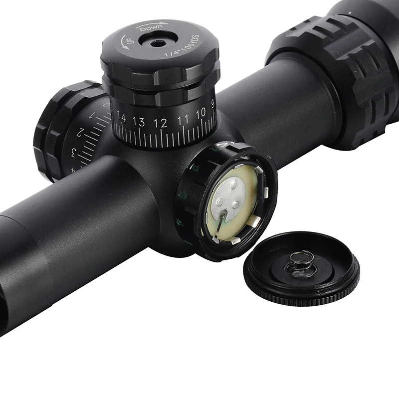 Mira telescópica compacta 2-8x20 con retícula iluminada para caza - imagen 2