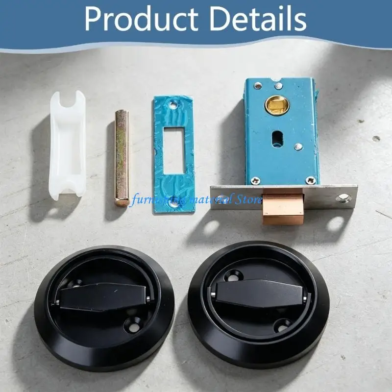 Y5GD Sliding Door Pull Lock with Round Steel Recessed Handle Design