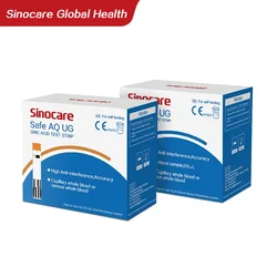 [50PCS/100PCS] Sinocare Uric Acid Test Strips or Blood Glucose Strips for Safe AQ UG only