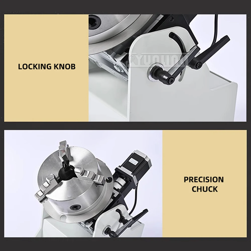 Manual Ring Seam Welding Fixture,CNC Precision Speed-Controlled Indexing Rotation Table, Positioner, Manipulator, Arc Welding,