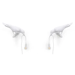 Designer Bird Wall Lamp Italian Modern Resin White Black Light for Bedroom Bedside Living Room Decoration Led Lighting Fixtures