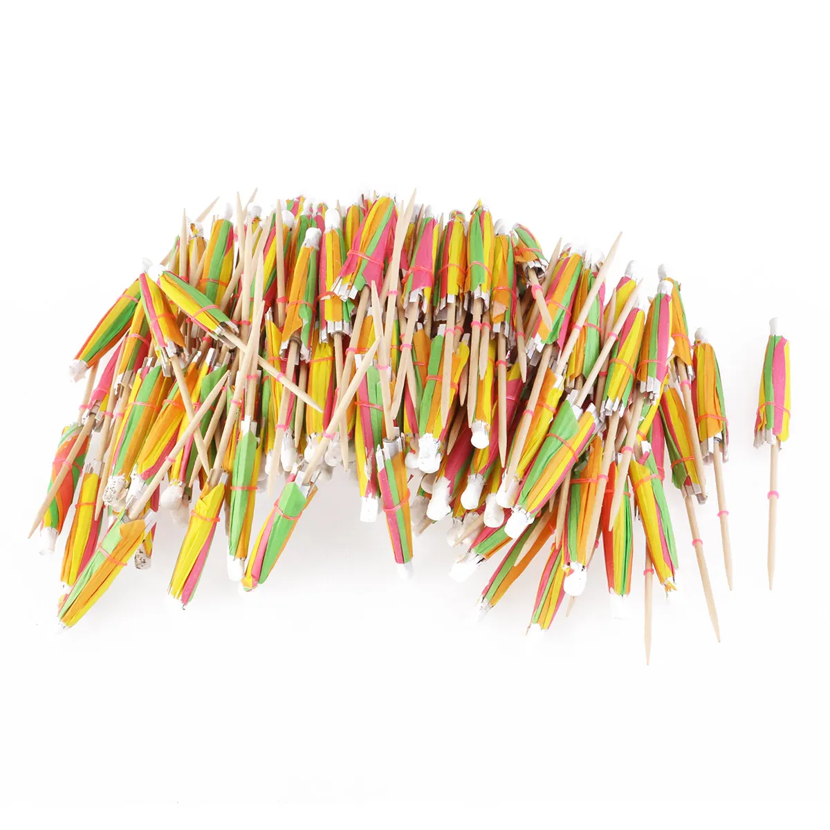 

144Pcs Random Sticks Unique Square Umbrella Decorations for Drinks Ice Cocktail Sticks Drink Stick