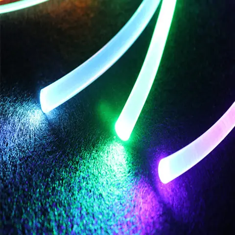 Long 1m Pmma Side Glow Optic Fiber Cable 1.5mm/2mm/3mm Diameter For Car Led Lights Bright Fiber Optic Cable Light