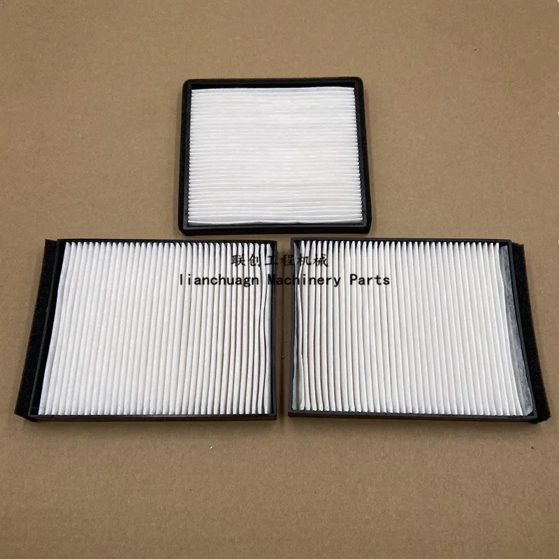 For Hyundai R60-9/60VS/75/80-9 Air conditioning filter inner and outer filter grid filter excavator Parts