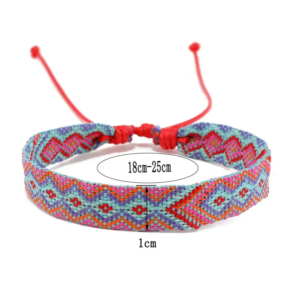 

Изящный браслет для девочек, красочный устойчивый к разрыву женский браслет, мужской браслет в этническом стиле, веревка