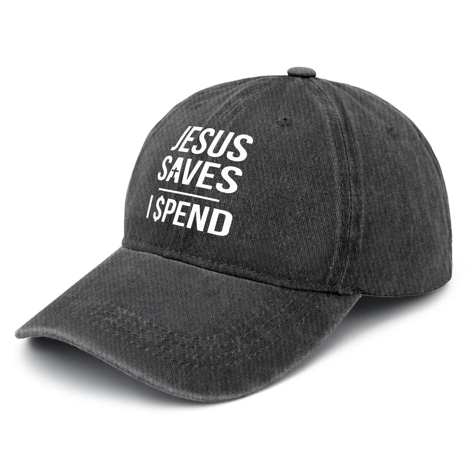 Jesus save I spends hat for men Vintage Washed Baseball Caps Adjustable Dad Hat crazy