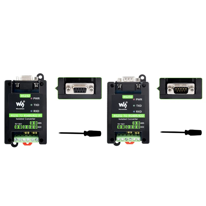 

Waveshare RS232 To RS485/422 Active Digital Isolated Multi-Functional Convenient And Practical Interface Serial Converter