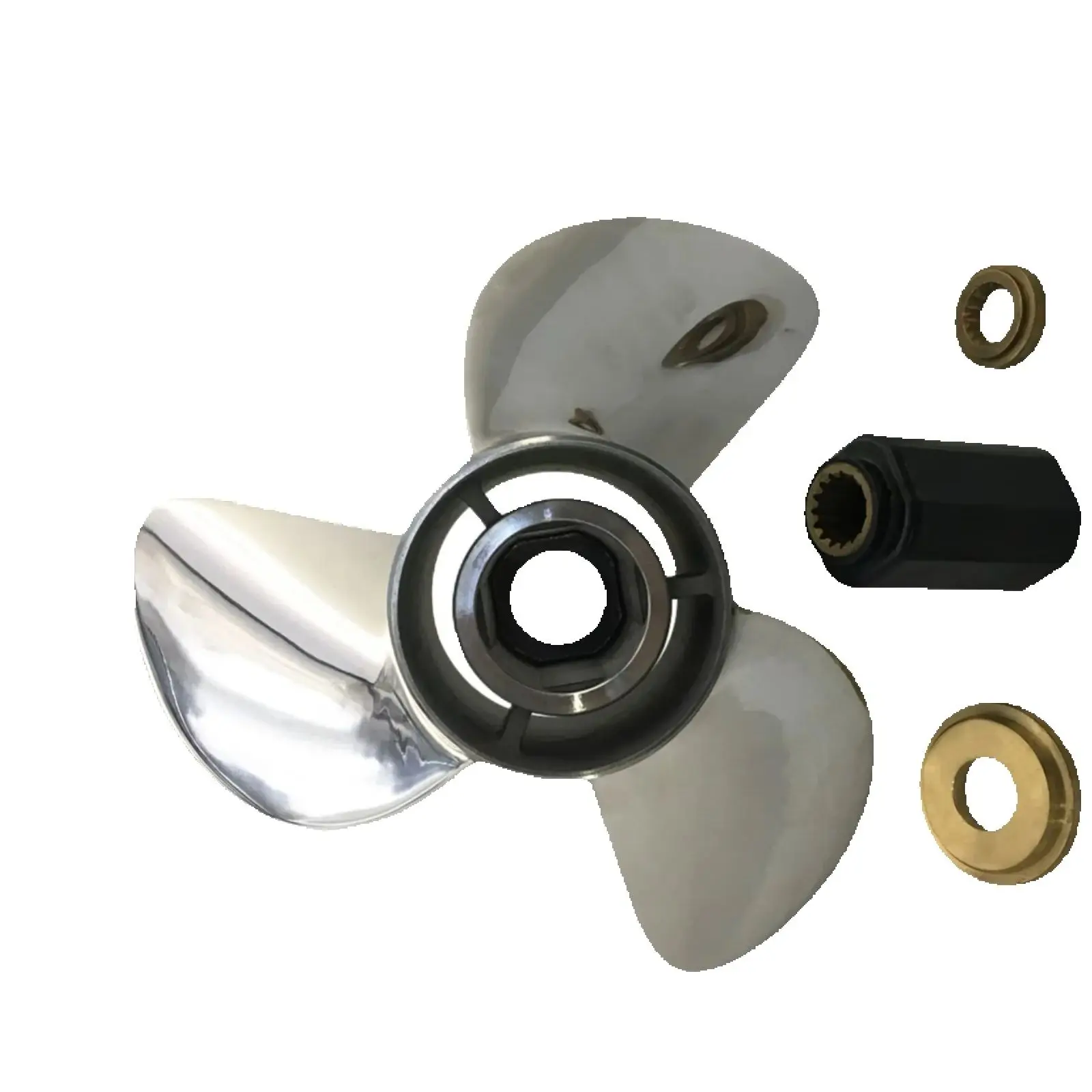 

Outboard Stainless Steel Propeller 14.25x17 For Mercury Engine 135HP 175HP 220HP 300HP 15 splines Boat Parts LH 48-898995A46