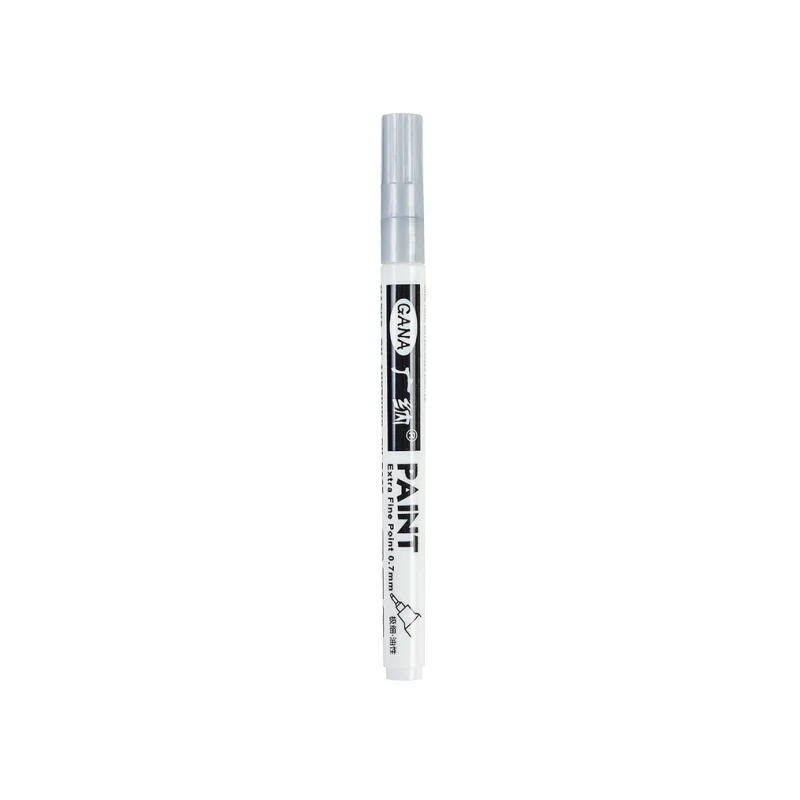 Fijne punt permanente verf markeerstift DIY verf metallic pen permanente goud zilver marker touch-up, schoolmodel schilderen