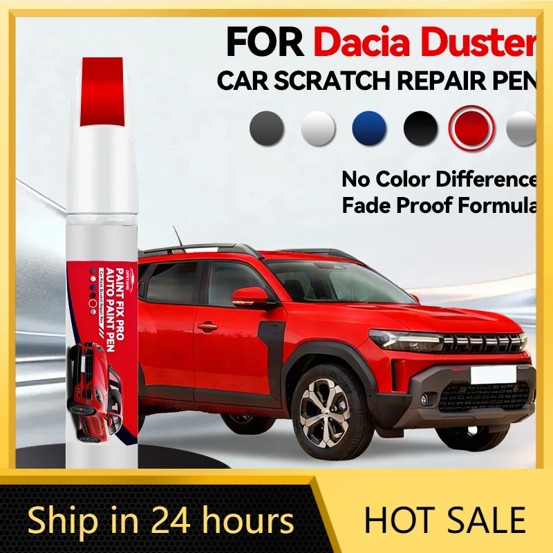 

Ручка-карандаш для ремонта автомобильной краски для Dacia Duster 2010-2025: аксессуары для устранения царапин, цвета: черный, B20, оранжевый, красный, синий, серебристый