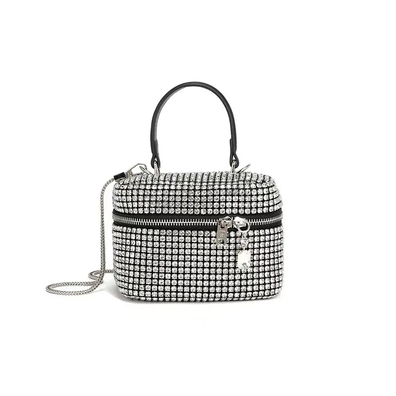 

Luxury Rhinestone Pearl Wedding Clutch | Sparkly Stage Performance Evening Bag | Elegant Women's Banquet Party Purse Handbag