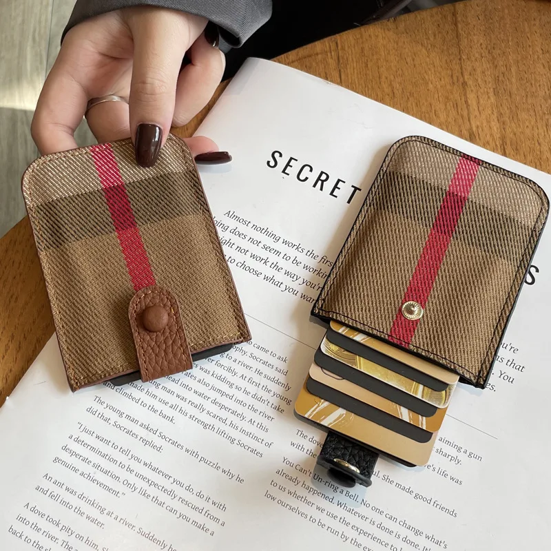 Luxury Design Wallets for Women Multi-Function Card Holder PU Leather Female Small Card Bag Short Women's Purse