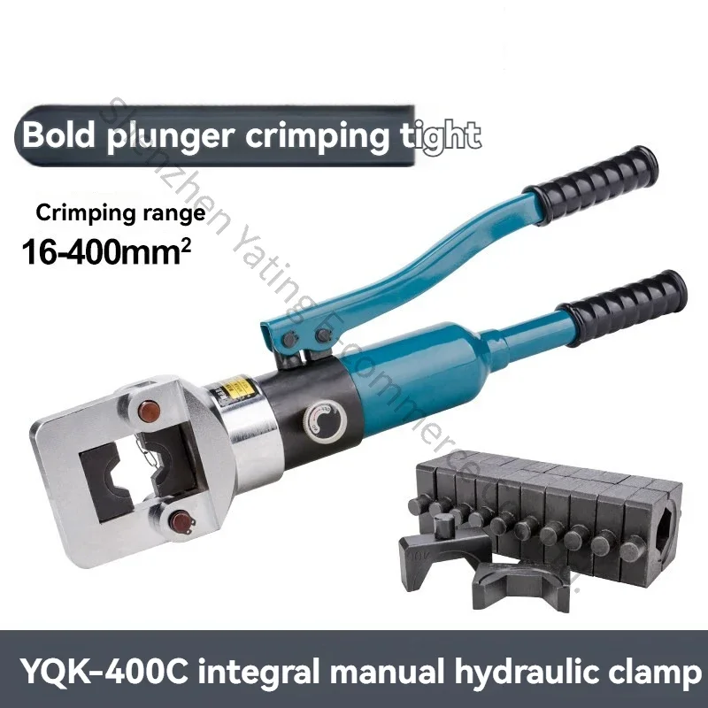 Integrated Hydraulic Pliers 400C Crimping Cable Pliers Copper Aluminum Nose Crimping Pliers Wire and Cable Terminals