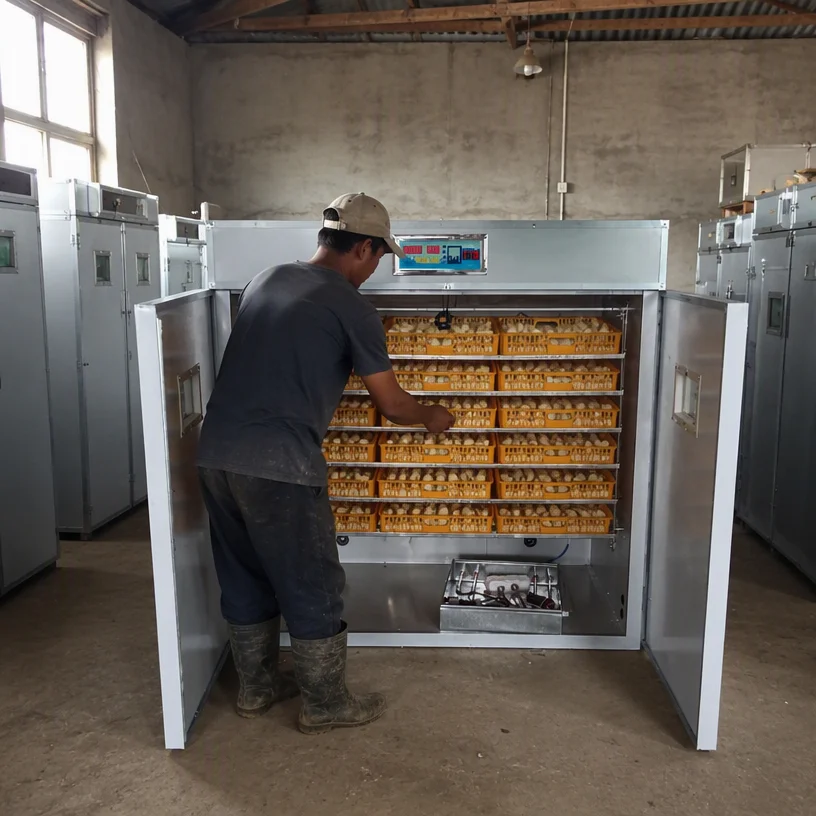 Best Selling Cheap Price 1584 Eggs Solar Capacity Incubator Microcomputet Full Automatic Egg Hatcher For Sale