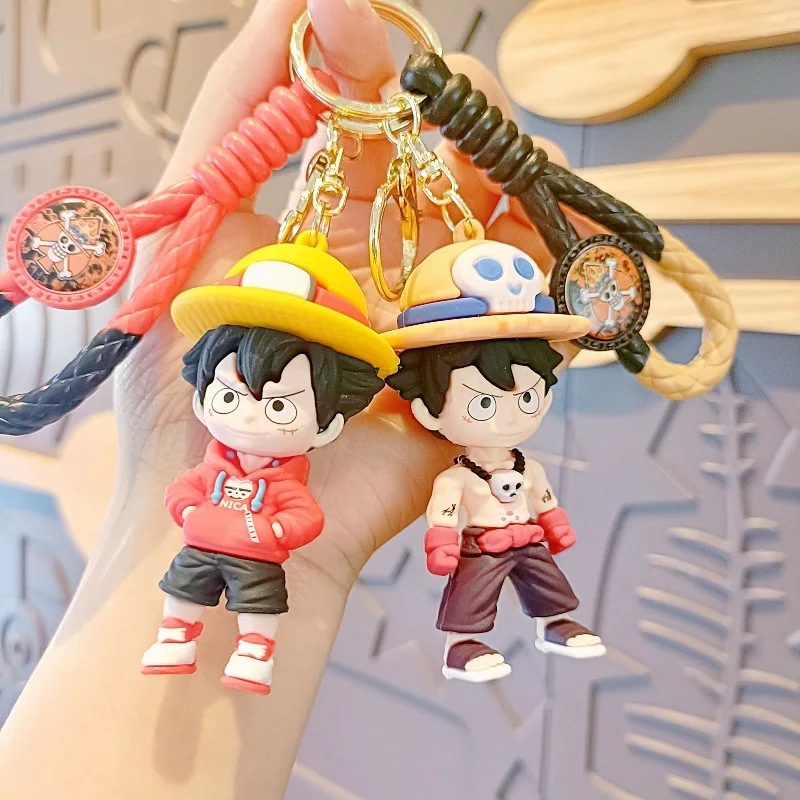Japanese anime One Piece Monkey D Luffy Kawaii keychain gift