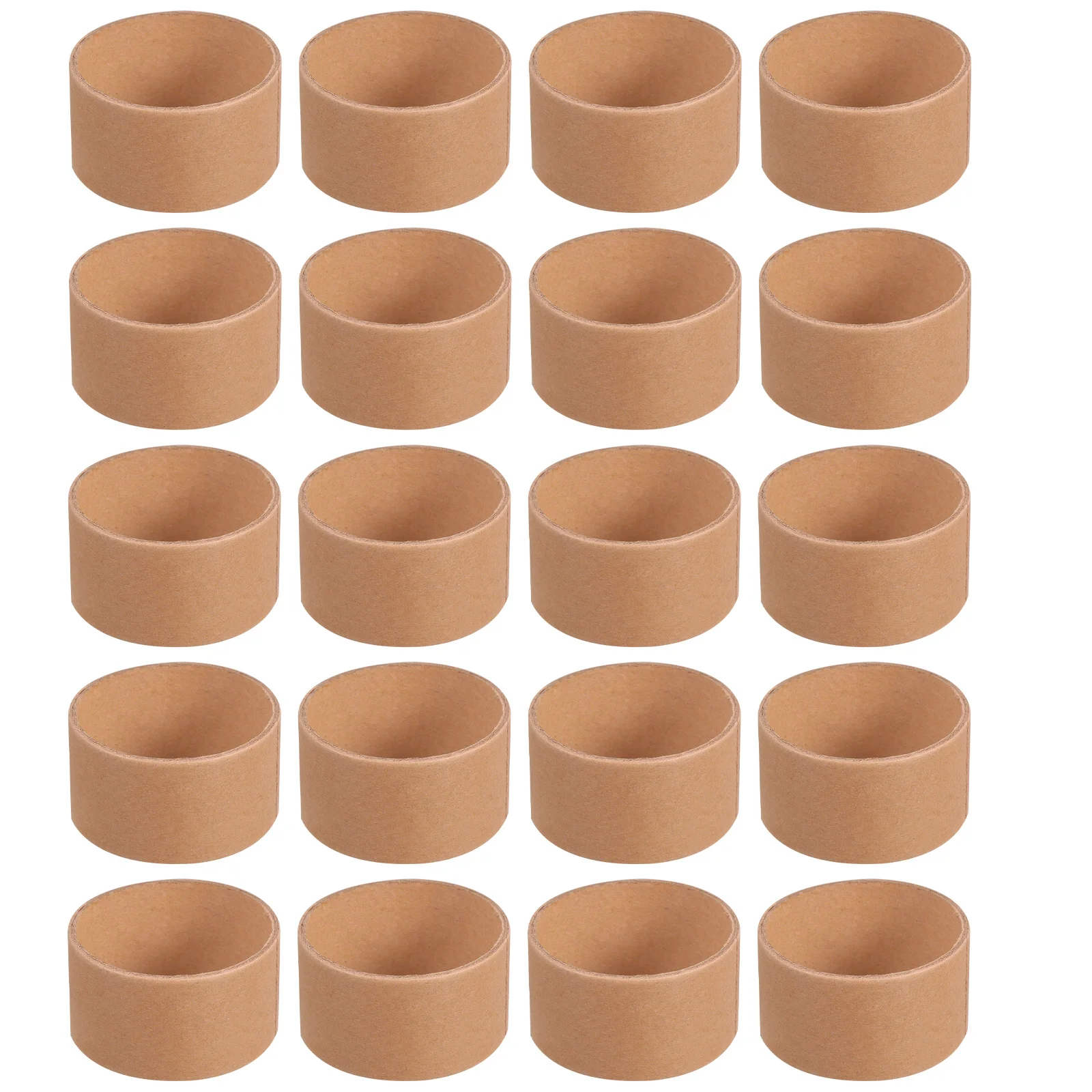 

20Pcs Round Cardboard Paper Tubes Craft Rolls for DIY Art Projects Brown Painting Tubes Creative Craft Material