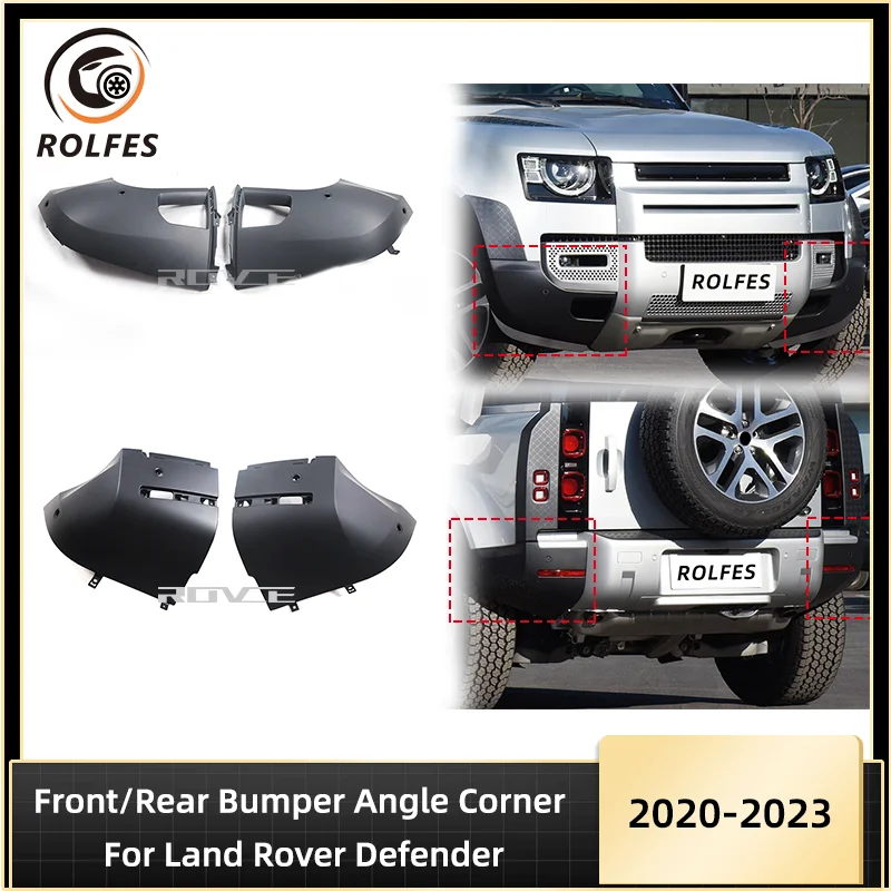 ROLFES New Car Front Rear Bumper Angle Corner Cover Protection Guard Frame For Land Rover Defender 2020-2023 Car Accessories