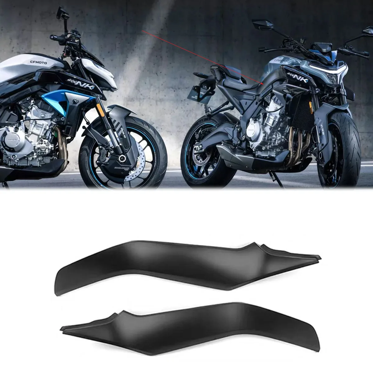 

Подходит для CFMOTO 675NK CF650-11 675-NK, задняя декоративная панель корпуса, внешняя защитная пластина, внешняя направляющая крышка топливного бака