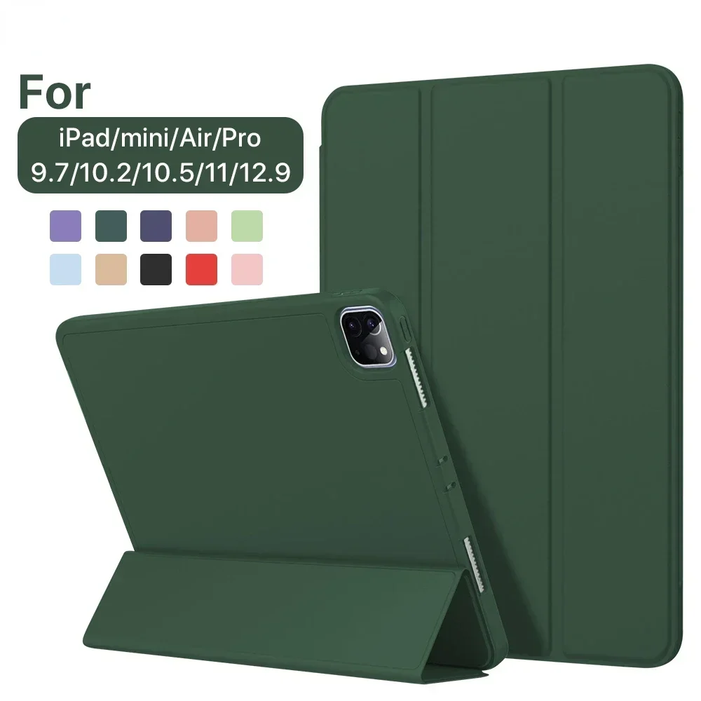 Funda para iPad 7, 8, 9. ª generación, 10,2, Air 4, 5, 10,9 pulgadas, accesorios para iPad Pro 11, 12,9, Mini 6