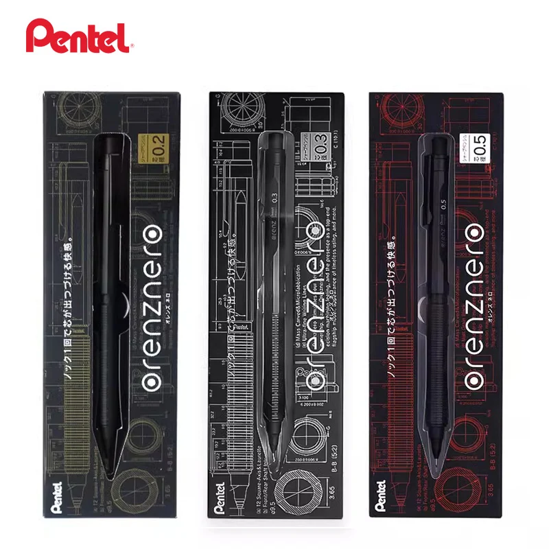

Japan Pentel ORENZNERO Low Gravity Metal Mechanical Pencil 0.2/0.3/0.5mm - Professional Drawing Sketch Stationery