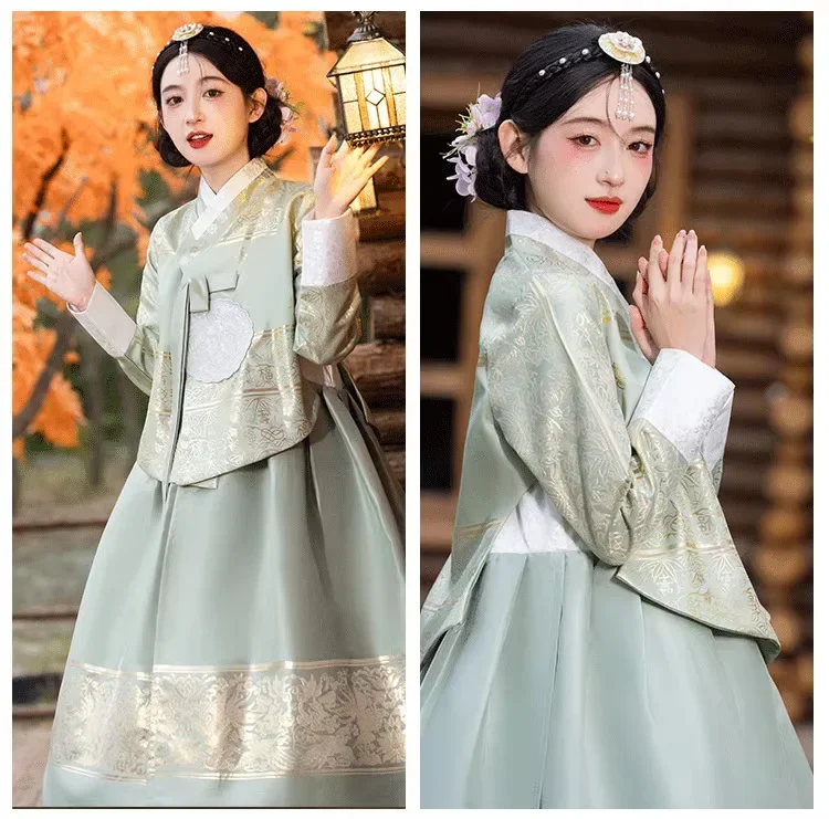 Korean EthnicTraditional Korean Costume Princess Dress Female Hanbok Palace Travel Classical Dance Hanbok Photography Clothing