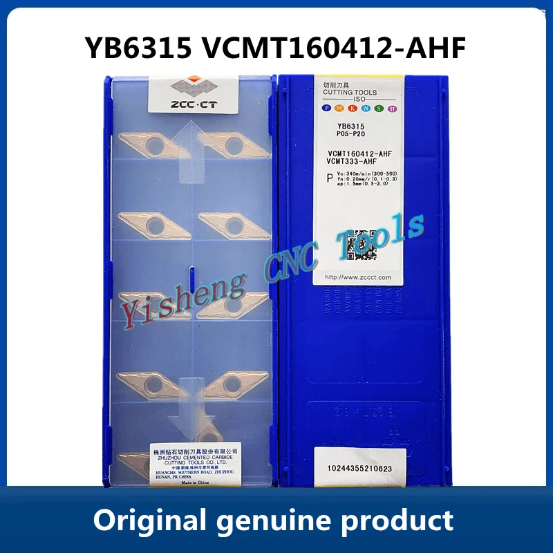 

FREE SHIPPING Original ZCC CT YB6315 VCMT160412-AHF Carbide Inserts Turning Tool Lathe Cutter Tools CNC Tool