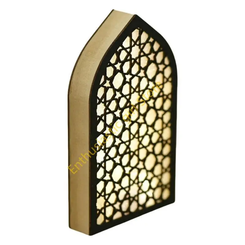 قادت إضاءة العيد الخشب معلقة ديكورات مهرجان المسلمين الاحتفال رمضان المسجد الزخرفة زخرفة الزخرفة RXJB