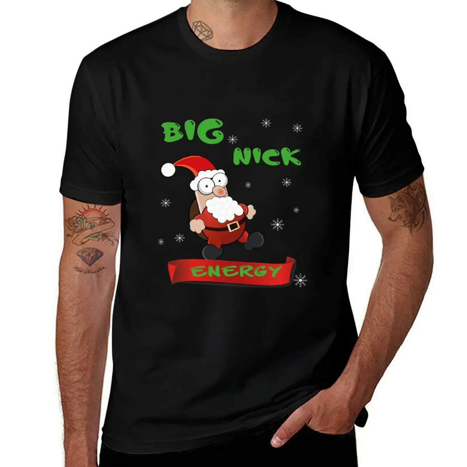 

high Energy t SANTA shirt cotton shirt shirt T-Shirt man cotton t man t Big essential Nick quality