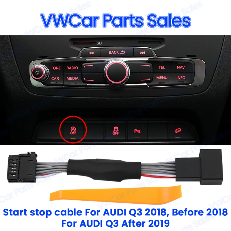 

For Audi Q3 Before 2018 And After 2019 Car Automatic Stop Start Engine Systems Off Device Control Sensor Plug Cable Accessories