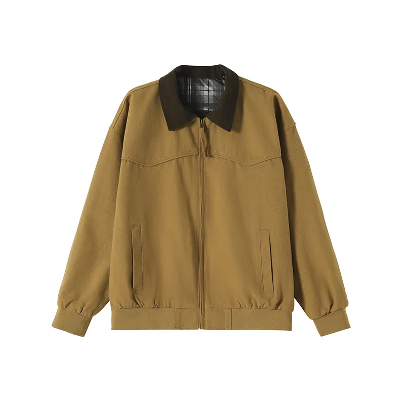 

SuperAen 2026 Autumn and Winter New European and American Safari Style Jacket Coat Oversize Long-sleeved Simple Solid Color Coat