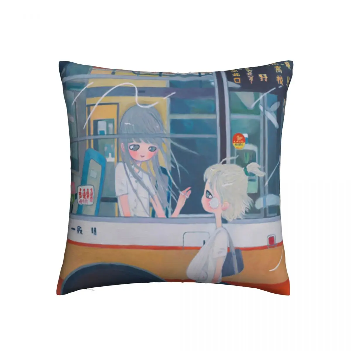 

Aya Takano Pillowcase Soft Polyester Cushion Cover Decorative Pillow Case Cover Living Room Zippered 40X40cm