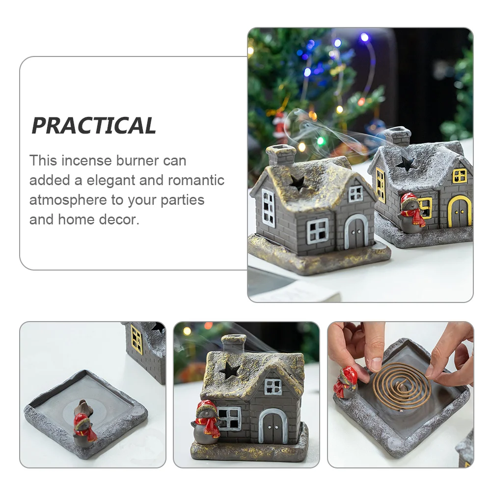 

Christmas Themed Decoration Insence Burner Snow Incense Ornaments