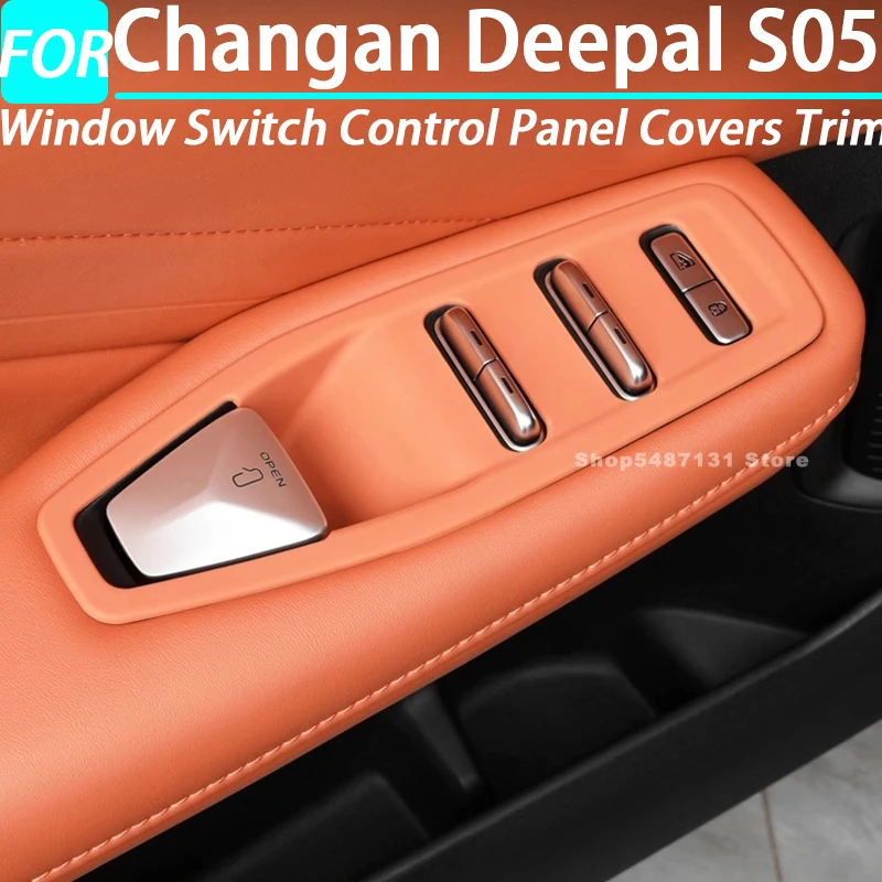 

Крышки панели управления переключателем окна автомобиля, накладка для Changan Deepal S05, аксессуары для интерьера 2024 2025